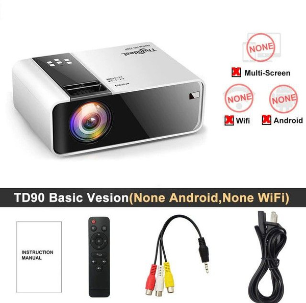 Мини-проектор для смартфона TD90 HD 1280 x 720P купить на OZON по ...