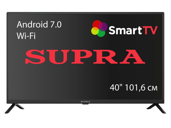 Купить телевизор Supra SMART Android 11, встроенный цифровой тюнер DVB ...