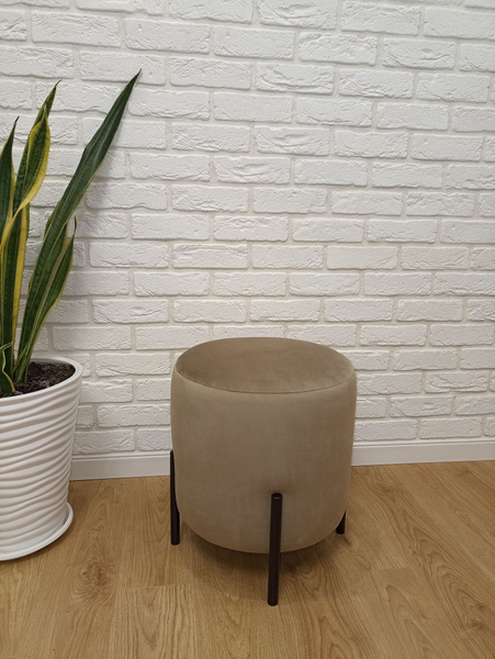 Пуф Пуфик в прихожую, Велюр натуральный, Микровелюр, 40х40х45 см ...