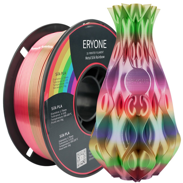 Пластик для 3D принтера ERYONE PLA Rainbow Metal Silk/ Филамент ERYONE ...