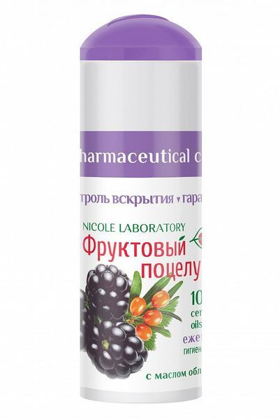 ФРУКТОВЫЙ ПОЦЕЛУЙ помада гигиеническая Ежевика 3,5г - купить с ...