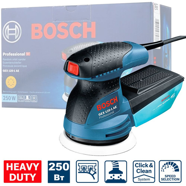 Шлифмашина эксцентриковая Bosch GEX 125-1 AE Professional - купить по ...