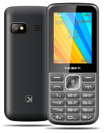 Мобильный телефон Texet TM-213, черный, черный матовый - купить по ...