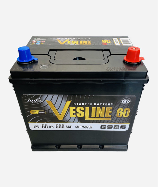 Аккумулятор автомобильный VESLINE Asia_Обратная (-/+)_60 купить по ...