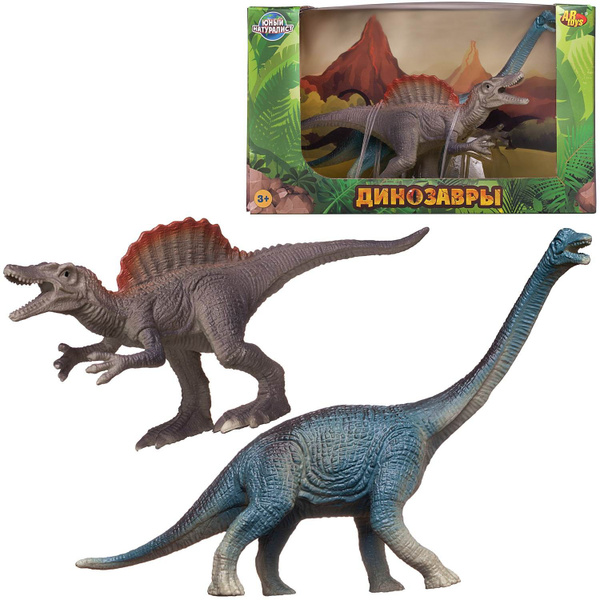 Игровой набор ABtoys Юный натуралист Динозавры: Брахиозавр против ...