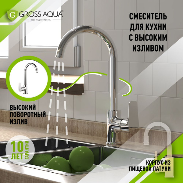 Gross aqua смеситель для кухни