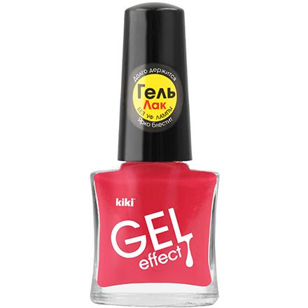Kiki Лак для ногтей Gel Effect №027 Красно-розовый / - купить с ...