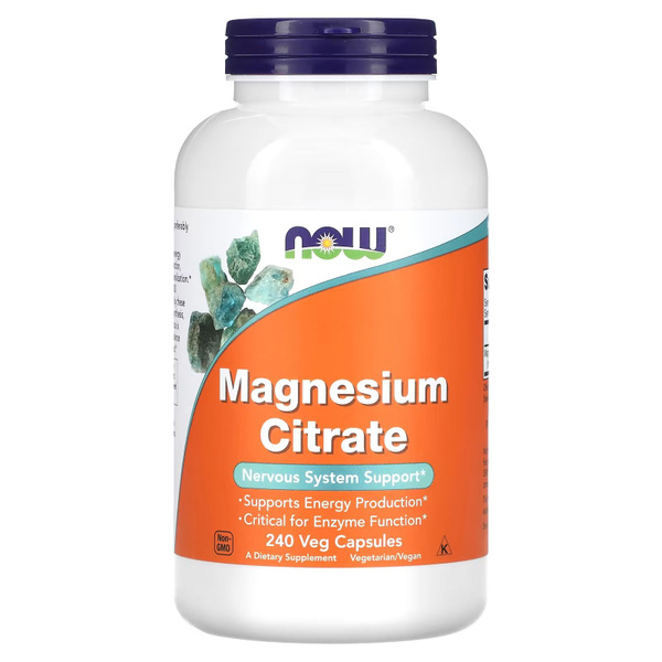 Магний цитрат NOW Foods Magnesium Citrate 240 капсул купить на OZON по ...