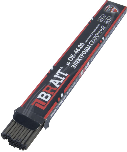 Электроды BRAIT ЭБ ОК-46.00 рутил-целлюлозное покрытие, для ММА сварки ...