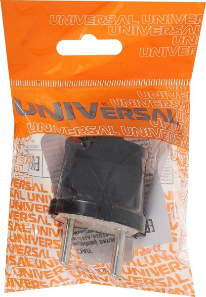 Вилка электрическая УНИВЕРСАЛ 6А, 1 шт. - купить с доставкой по ...