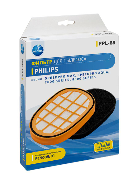 Набор фильтров FPL-68_NEOLUX для пылесосов PHILIPS (2 фильтра) - купить ...