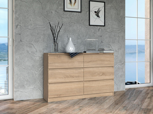 Комод Сура 6 ящиков 120х40х77, 120.4x40.4x77 см, 6 ящ. - купить по ...