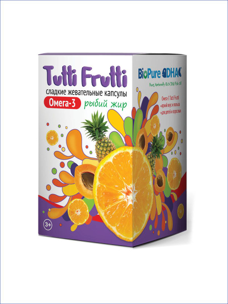 Tutti Frutti Омега 3 сладкие жевательные капсулы №45 - купить с ...