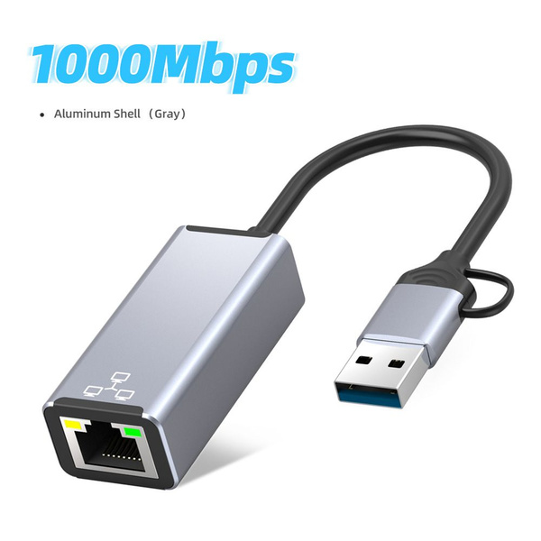 Кабель переходник MyPads Ethernet - usb - type C для компьютера ...