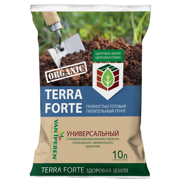 Грунт универсальный 10л "Terra Forte (Здоровая Земля)" 45х33х3,5см, с ...