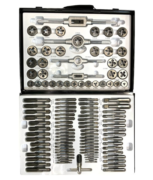 Набор метчиков и плашек 110 предметов (метрические) - купить с ...