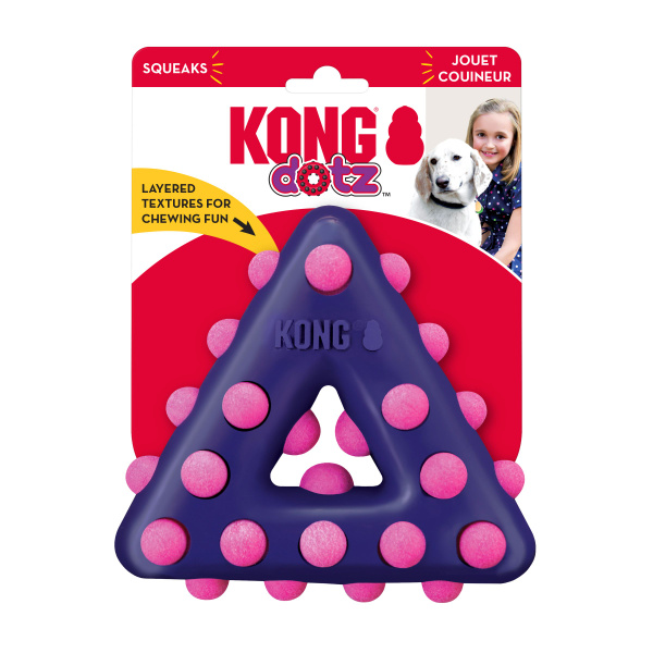 Игрушка для собак Kong Dotz Triangle треугольник малый, 11 см - купить ...