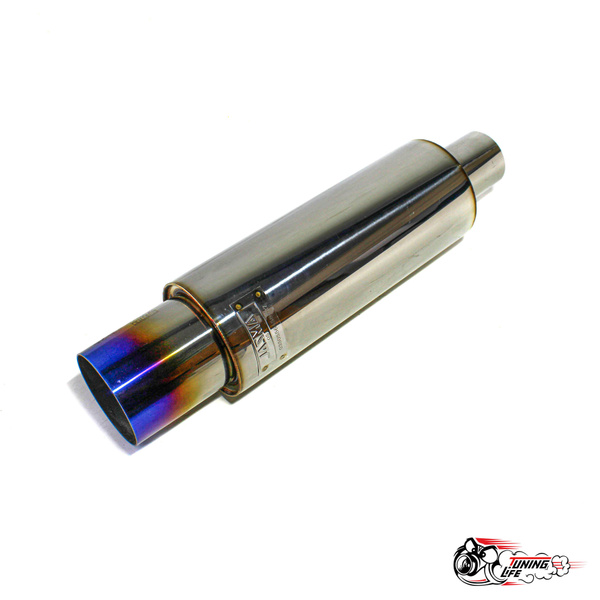 Глушитель HKS Hi-Power 63 мм вход / 89 мм выход (универсальный) тихий ...