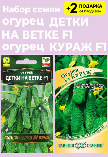 Огурцы Проверенные семена Детки на ветке_желтый - купить по выгодным ...