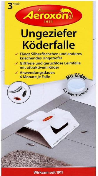 Aeroxon Клеевые ловушки-домики для тараканов, серебрянок, моркиц и ...