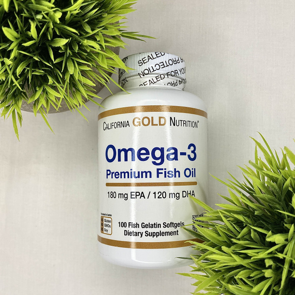Омега 3 California gold Nutrition Premium Fish Oil (Рыбий жир пермиум ...