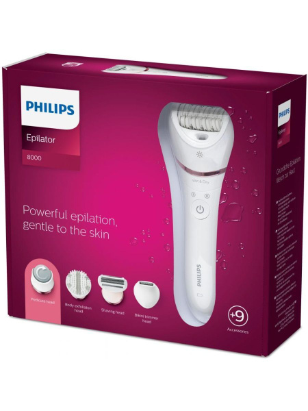 Эпилятор Philips Series 8000 BRE740 - купить с доставкой по выгодным ...