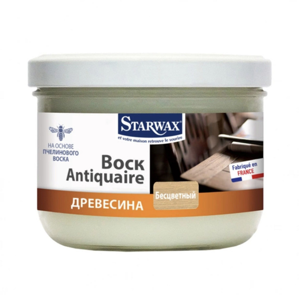 Воск для древесины Starwax Antiquaire натуральный (бесцветный) 0,375 кг ...