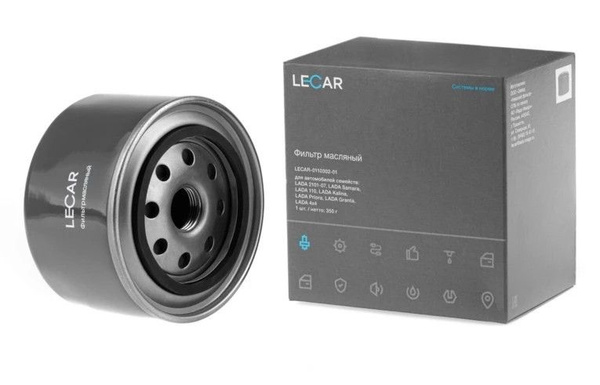 Фильтр масляный 2108-2112,1118, 2170, 2123, Vesta, X-ray "LECAR" фирм.упак LECAR