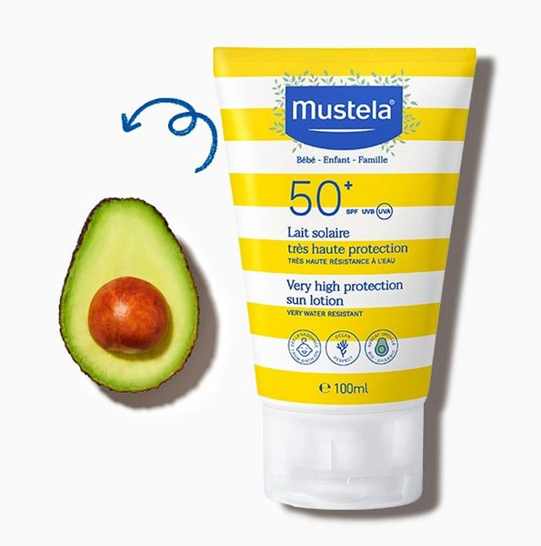 Mustela SPF 50 Лосьон для загара для младенцев и детей 100 мл - купить ...