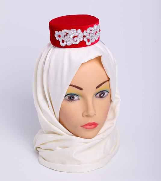 Тюбетейка женская (татарский калфак), диаметр 10 см - купить с ...