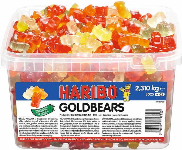 Жевательный мармелад Haribo мишки, Харибо Золотые мишки, фруктово ...