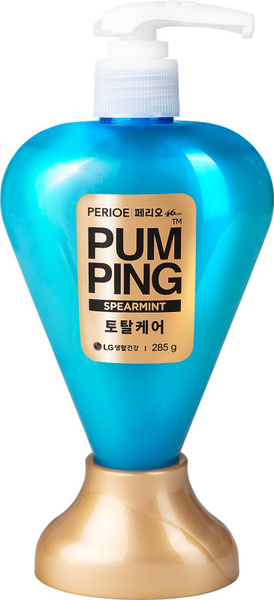 Корейская зубная паста с дозатором PERIOE Spearmint Pumping Toothpaste ...
