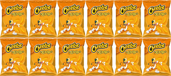 Кукурузные палочки Cheetos Сыр, комплект: 12 упаковок по 85 г - купить ...