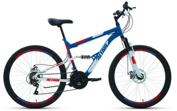 Велосипед ALTAIR MTB FS 26 disc синий/красный - купить по выгодной цене ...