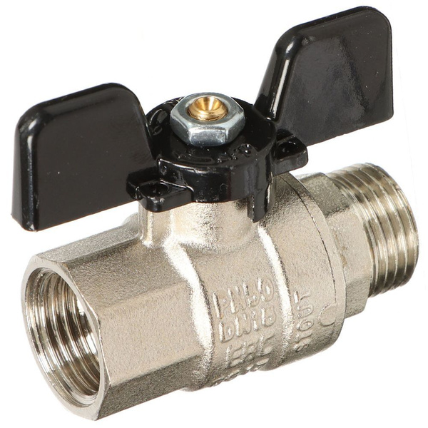 Кран для воды, 1/2" (15 мм), Г-Ш, ручка-бабочка, Stout, SVB-0004-000015 ...