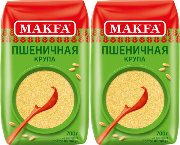 Крупа пшеничная Makfa Артек, комплект: 2 упаковки по 700 г - купить с ...
