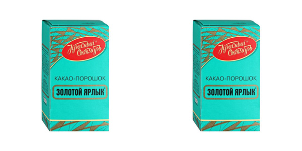 Красный октябрь Какао "Золотой Ярлык", 100 г, 2 шт купить на OZON по ...
