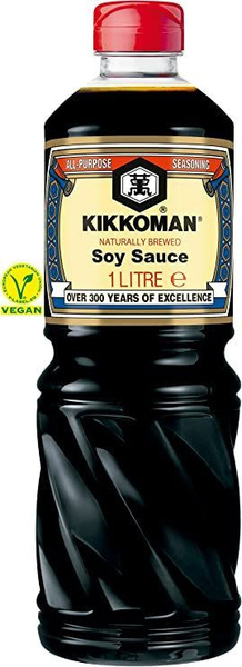 Соевый соус Kikkoman 1л натурально сваренный без сахара, НИДЕРЛАНДЫ ...