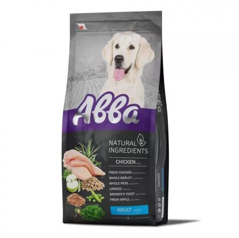 АВВА Natural Ingredients Сухой корм для взрослых собак крупных пород, с ...