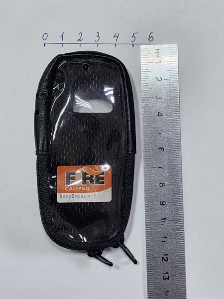 Кожаный чехол с молнией для кнопочного телефона Sony Ericsson K500i ...