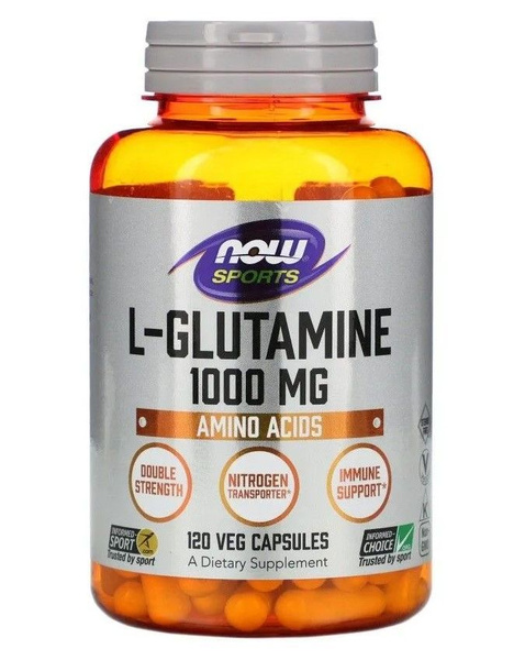 NOW L-Glutamine 1000 mg 120 капсул купить на OZON по низкой цене ...