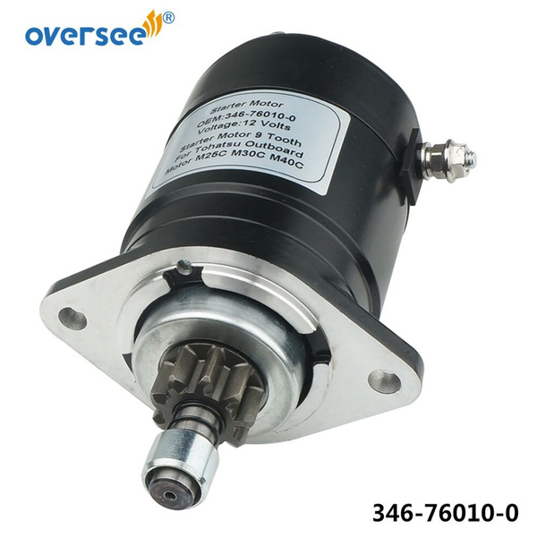346-76010 Стартерный двигатель с 9 зубьями для подвесного лодочного ...