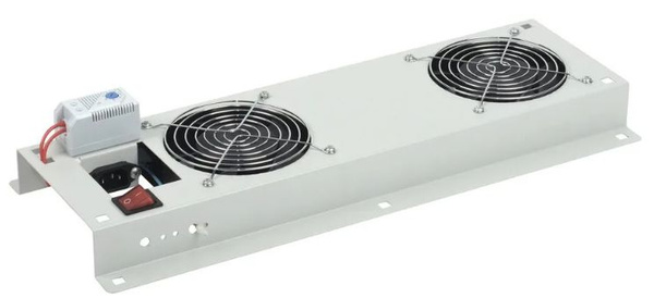 Панель вентиляторная ITK FM35-22M 2 вентилятора с термостатом, цвет ...