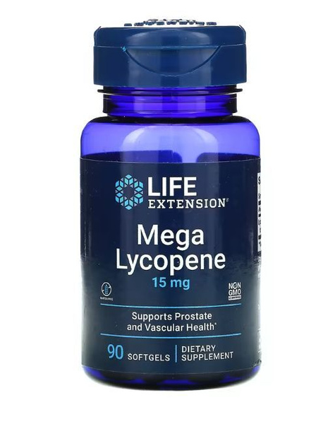 Мега ликопин, Life Extension Mega Lycopene, 15 мг, 90 капсул - купить с ...