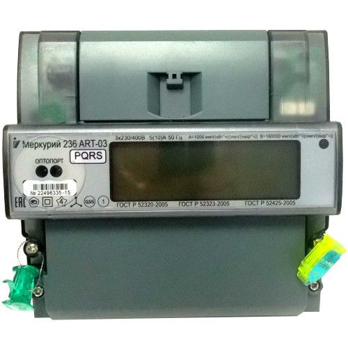 Электросчетчик ИНКОТЕКС Меркурий 236 ART-03 PQRS 3*230/400В 5(10)А 0,5s ...