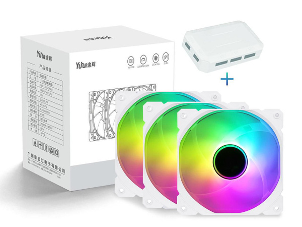 Корпусные вентиляторы SAMA IMW ARGB 5V 120mm With 6pin Fan Hub White ...