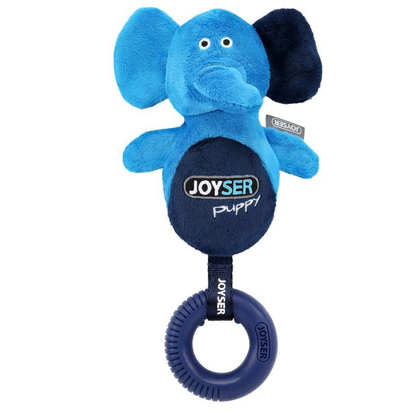 Игрушка для собак JOYSER Puppy Слоник с резиновым кольцом и пищалкой S ...