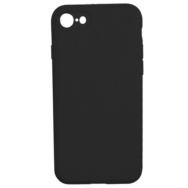 Черный чехол - накладка для iPhone 7 / 8 / SE 2020 / Силиконовый чехол ...