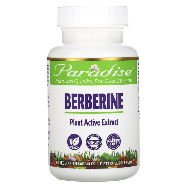Берберин 500 мг (барбарис) ParadiseHerbs Berberine 500 mg (60 ...