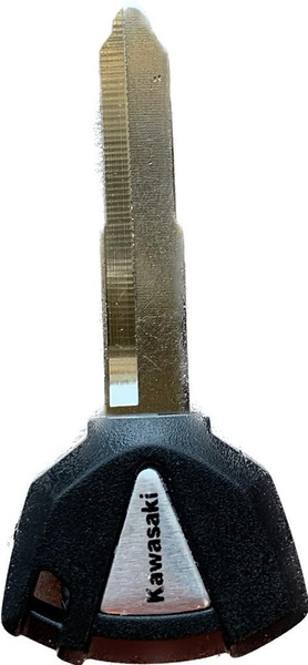 Заготовка ключа замка зажигания (болванка) Kawasaki, левый, цвет черный ...